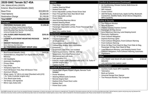 1 image of 2020 GMC Terrain SLT