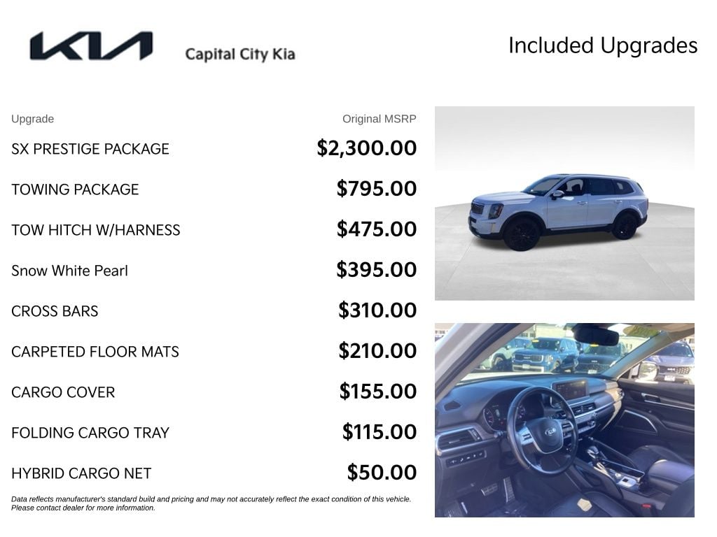 4 thumbnail image of  2020 Kia Telluride SX