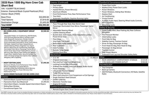1 image of 2020 Ram 1500 Big Horn/Lone Star
