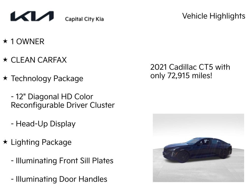 8 thumbnail image of  2021 Cadillac CT5 V-Series