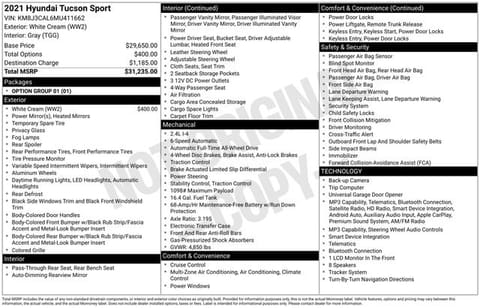 1 image of 2021 Hyundai Tucson Sport