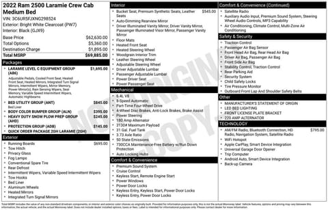 1 image of 2022 Ram 2500 Laramie