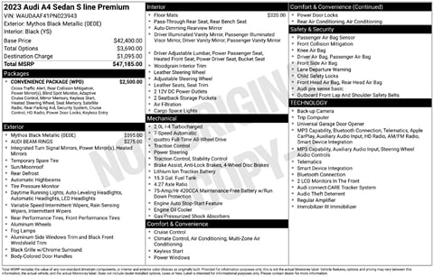 1 image of 2023 Audi A4 45 S line Premium 
