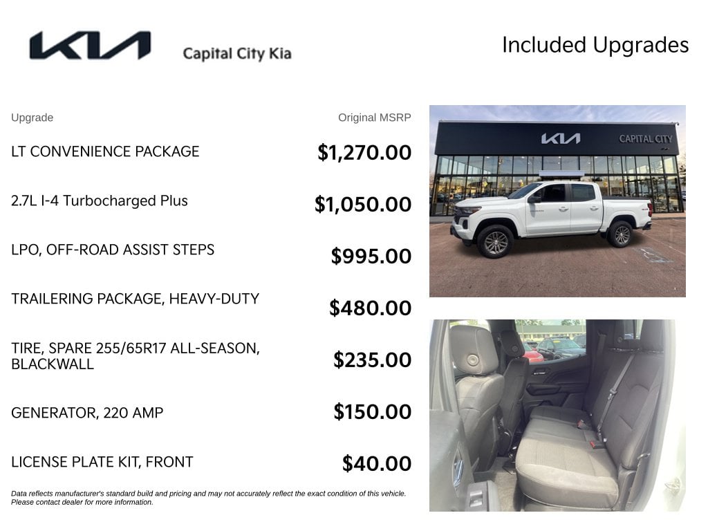 4 thumbnail image of  2023 Chevrolet Colorado LT