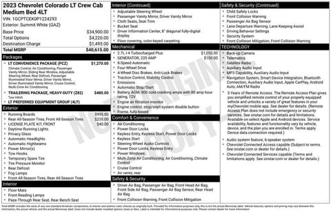 1 image of 2023 Chevrolet Colorado LT
