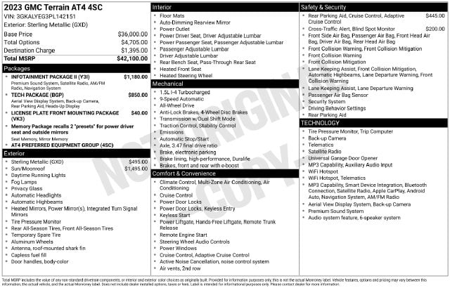 9 thumbnail image of  2023 GMC Terrain AT4