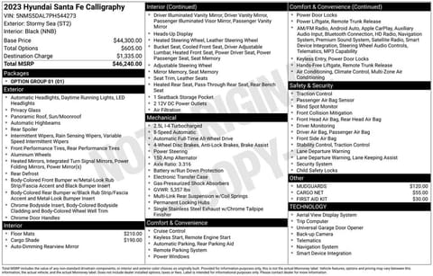 1 image of 2023 Hyundai Santa Fe Calligraphy