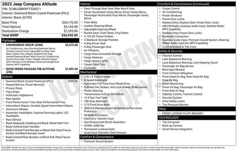1 image of 2023 Jeep Compass Altitude