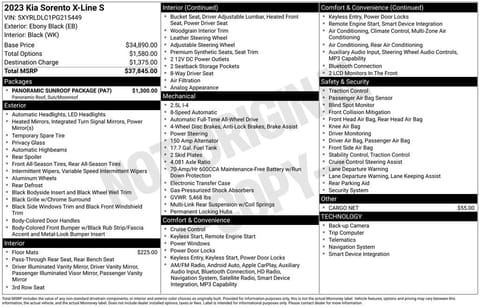 1 image of 2023 Kia Sorento X-Line S