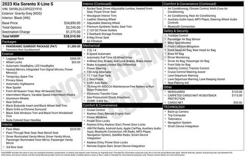 1 image of 2023 Kia Sorento X-Line S