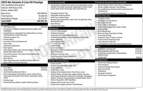 1 image of 2023 Kia Sorento X-Line SX Prestige