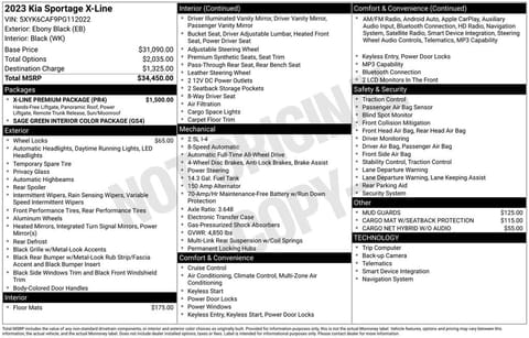 1 image of 2023 Kia Sportage X-Line