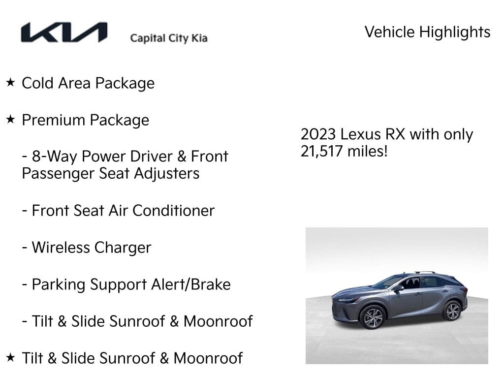8 thumbnail image of  2023 Lexus RX 350 Premium