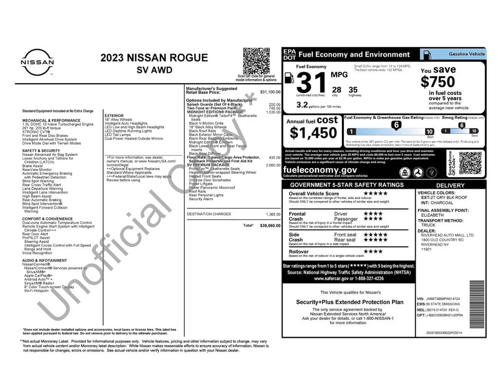 1 placeholder image of  2023 Nissan Rogue SV