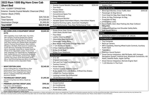 1 image of 2023 Ram 1500 Big Horn/Lone Star