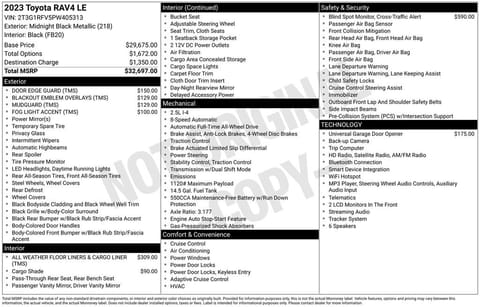 1 image of 2023 Toyota RAV4 LE