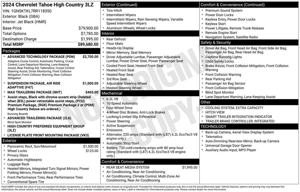 2024 Chevrolet Tahoe High Country - Photo 35