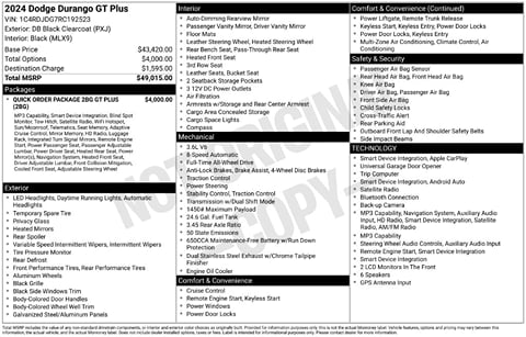 1 image of 2024 Dodge Durango GT Plus