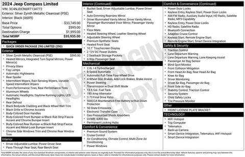 1 image of 2024 Jeep Compass Limited