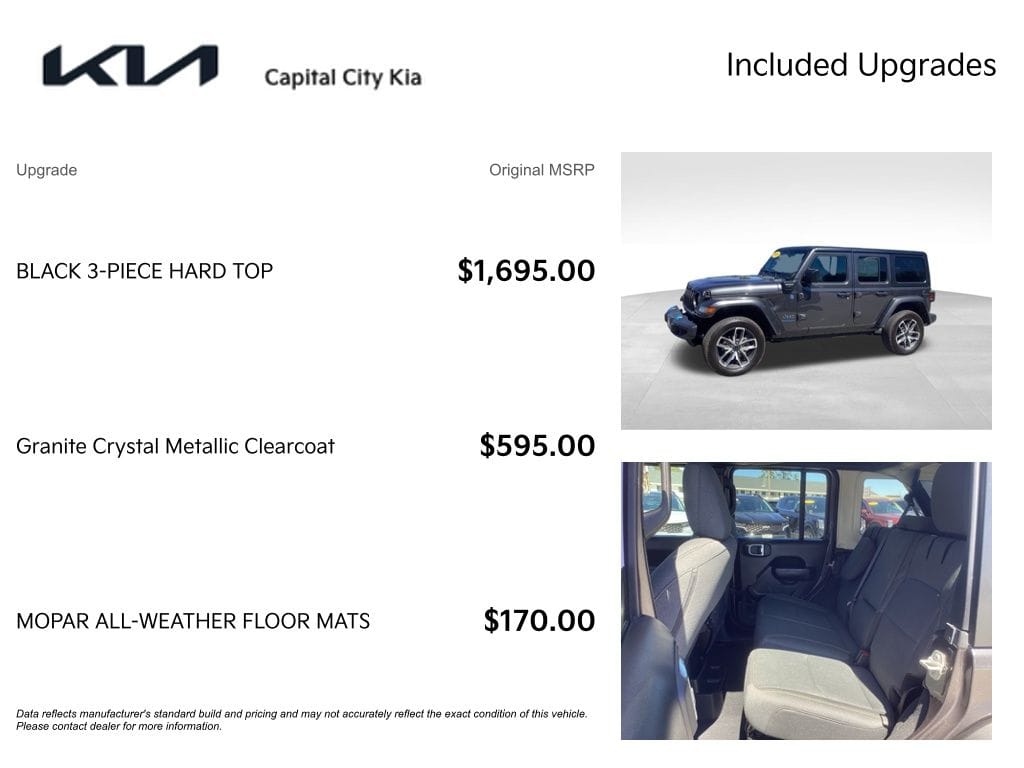 4 thumbnail image of  2024 Jeep Wrangler Sport S 4xe