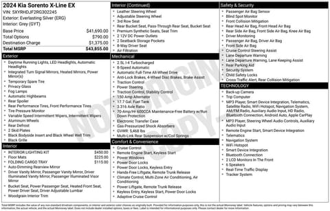 1 image of 2024 Kia Sorento X-Line EX