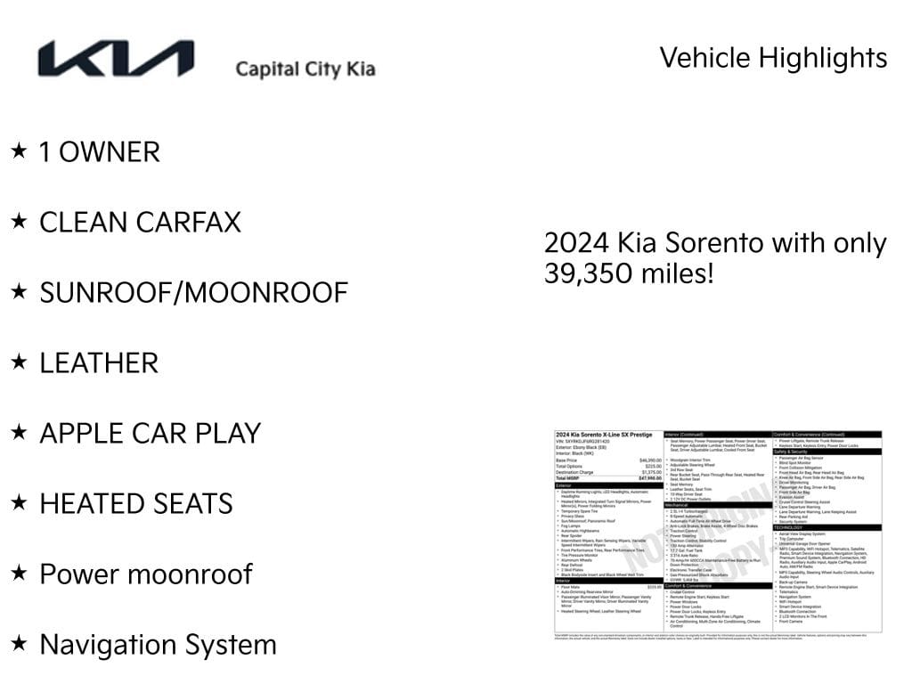 2 thumbnail image of  2024 Kia Sorento X-Line SX Prestige
