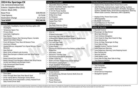 1 image of 2024 Kia Sportage EX