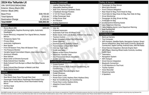 1 image of 2024 Kia Telluride LX
