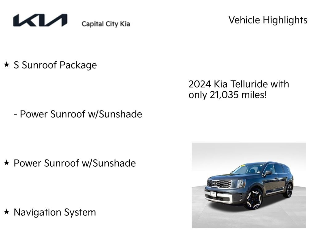 8 thumbnail image of  2024 Kia Telluride S