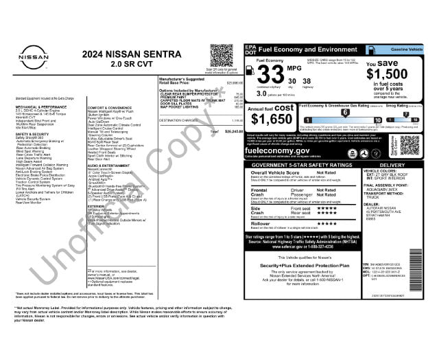 4 thumbnail image of  2024 Nissan Sentra SR