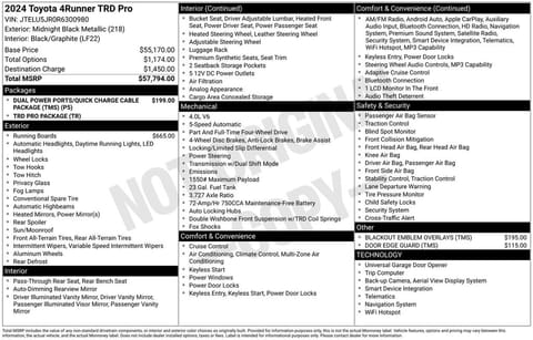 1 image of 2024 Toyota 4Runner TRD Pro