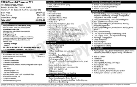 1 image of 2025 Chevrolet Traverse Z71