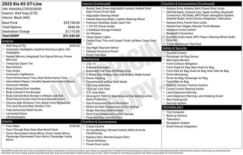 1 image of 2025 Kia K5 GT-Line