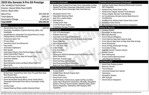 1 image of 2025 Kia Sorento X-Pro SX Prestige