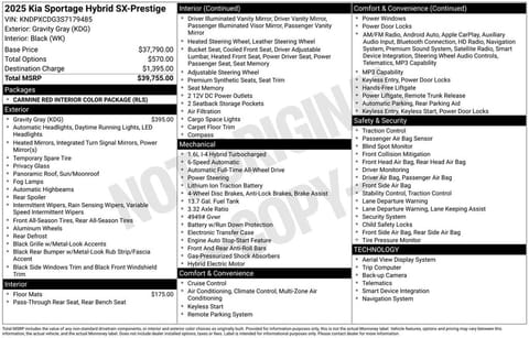 1 image of 2025 Kia Sportage Hybrid SX-Prestige