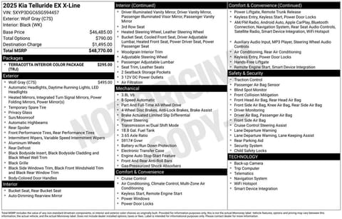 1 image of 2025 Kia Telluride EX X-Line