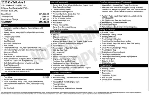 1 image of 2025 Kia Telluride S