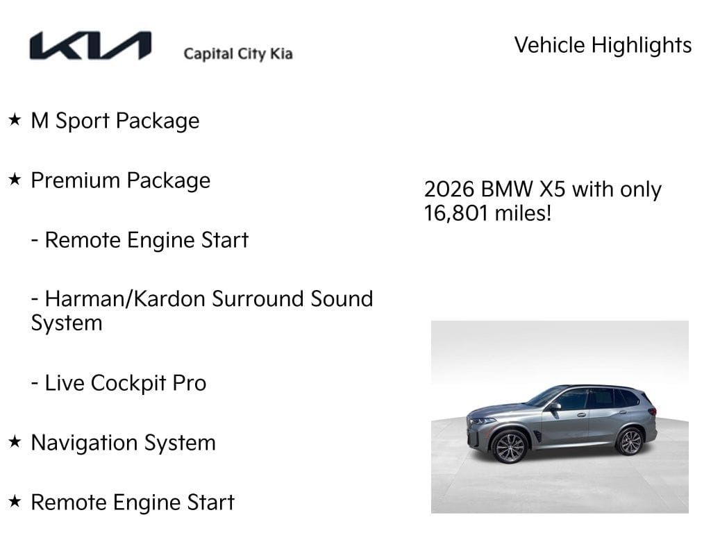 8 thumbnail image of  2026 BMW X5 xDrive40i