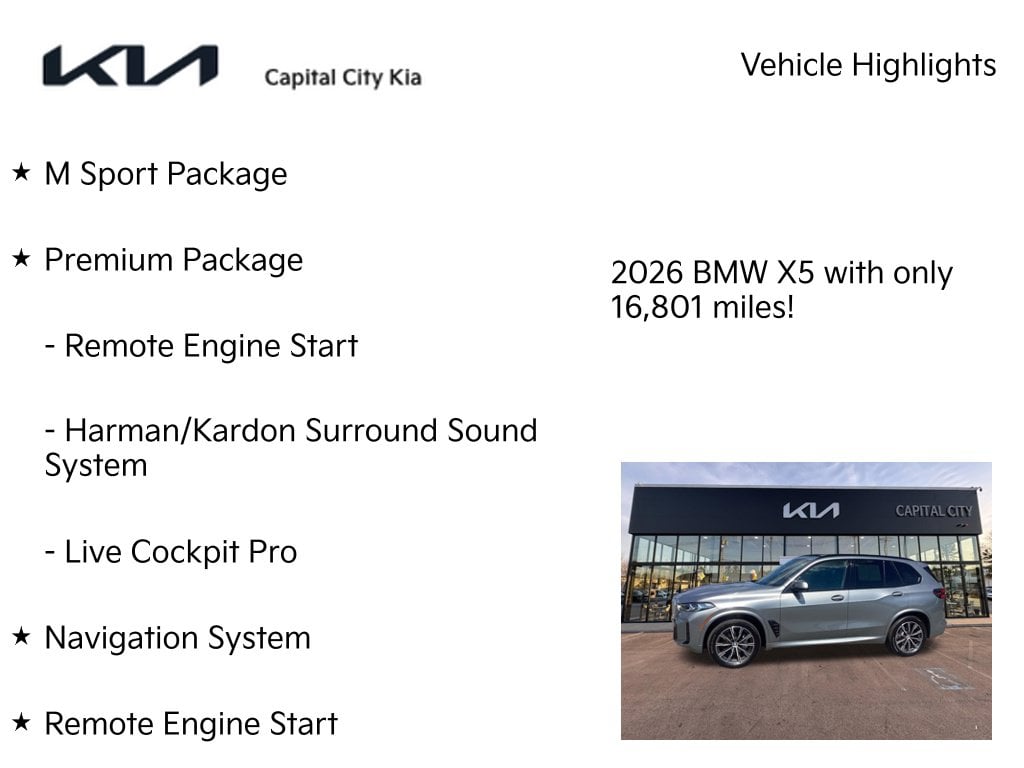 8 thumbnail image of  2026 BMW X5 xDrive40i