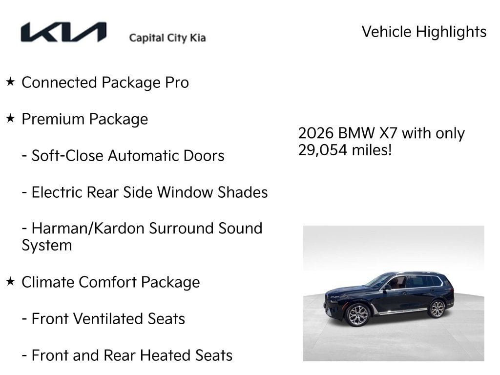 8 thumbnail image of  2026 BMW X7 xDrive40i