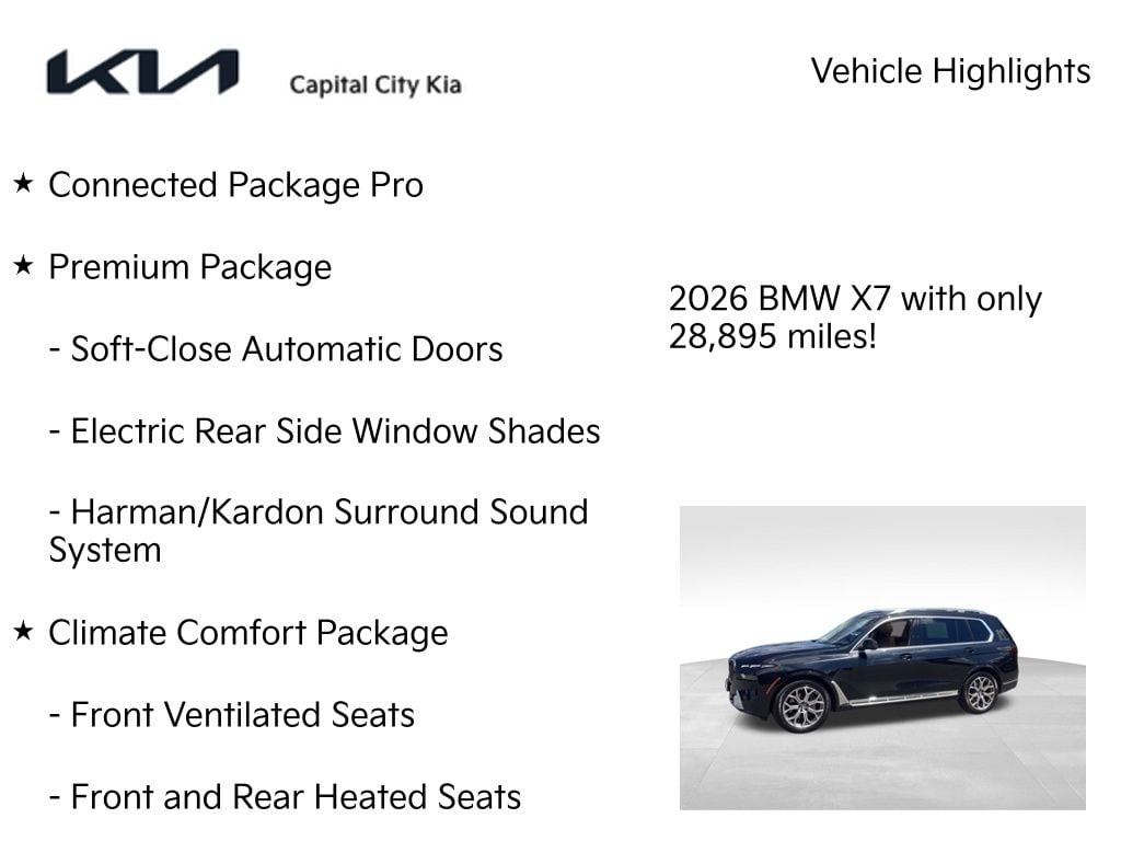 8 thumbnail image of  2026 BMW X7 xDrive40i