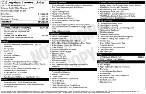 1 image of 2026 Jeep Grand Cherokee L Limited