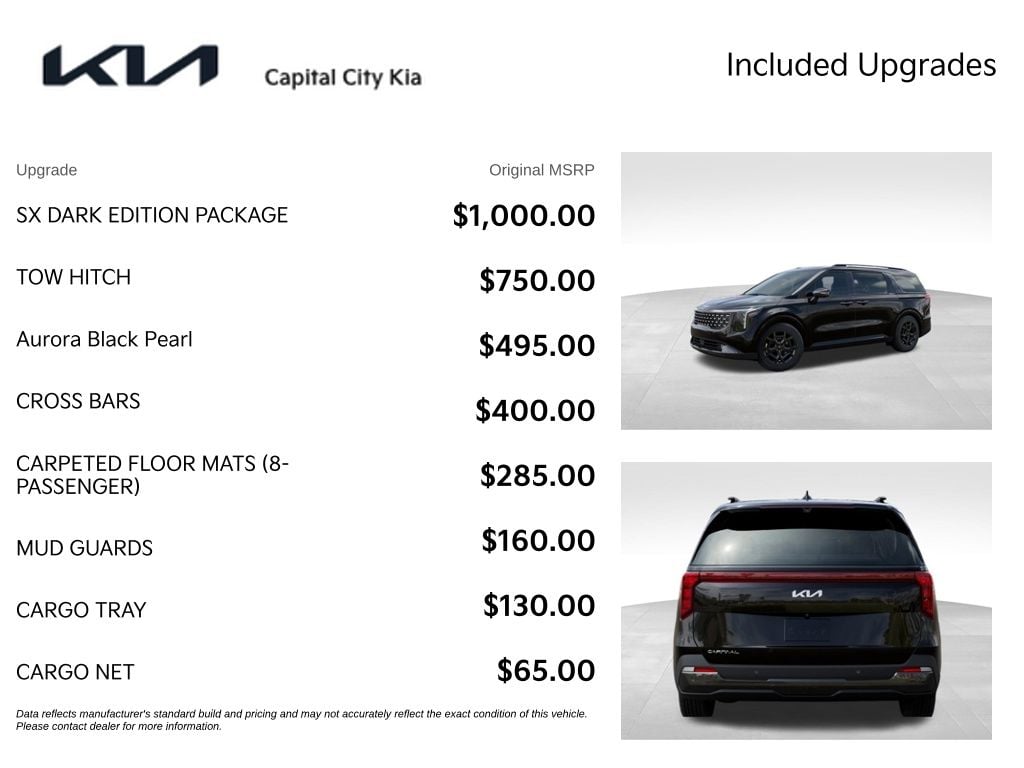 4 thumbnail image of  2026 Kia Carnival SX