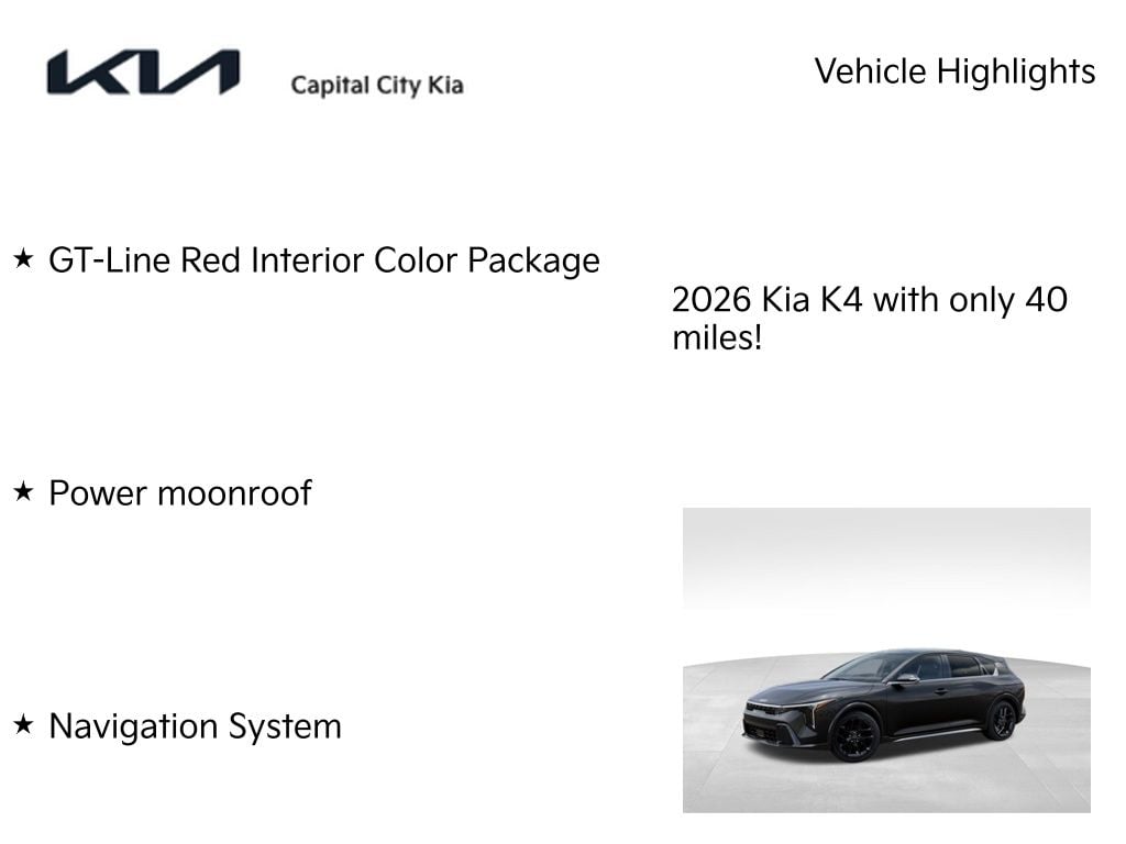 8 thumbnail image of  2026 Kia K4 GT-Line Turbo