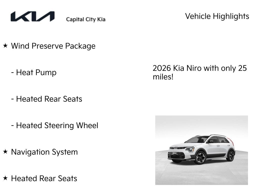 2 thumbnail image of  2026 Kia Niro EV Wind