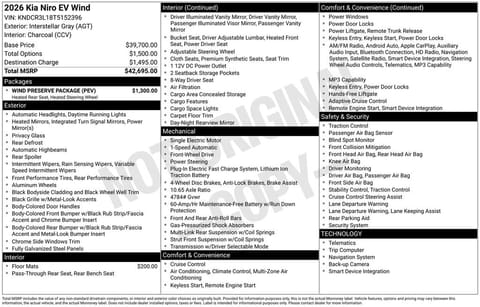 1 image of 2026 Kia Niro EV Wind