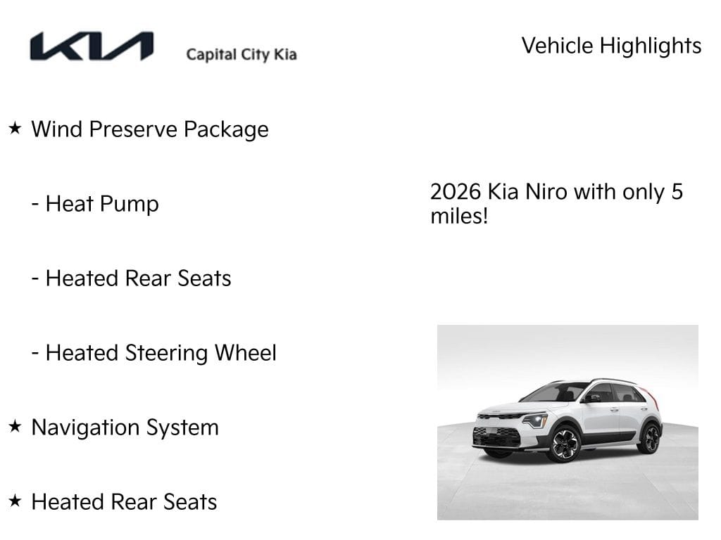 2 thumbnail image of  2026 Kia Niro EV Wind
