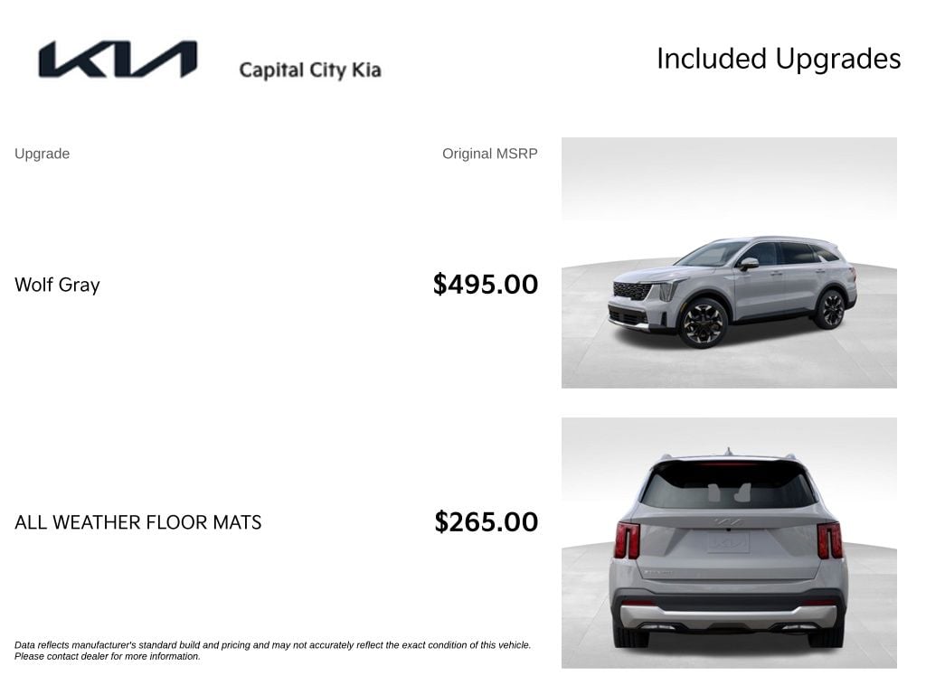 4 thumbnail image of  2026 Kia Sorento EX