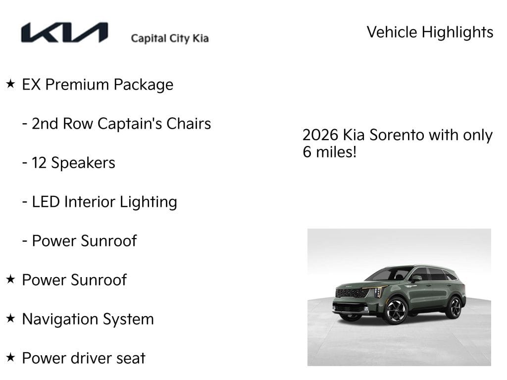 2 thumbnail image of  2026 Kia Sorento Plug-In Hybrid EX