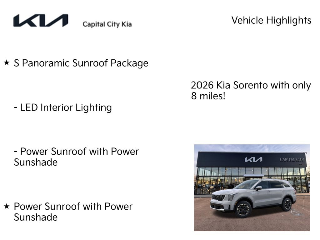 7 thumbnail image of  2026 Kia Sorento S